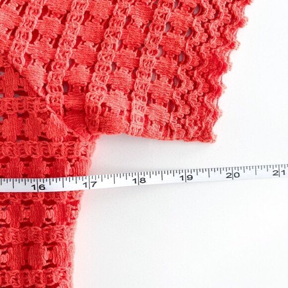 VERO MODA Broad Neck Knitted Crop Top // Size Medium // BNWT // Spicy orange - Picture 7 of 8